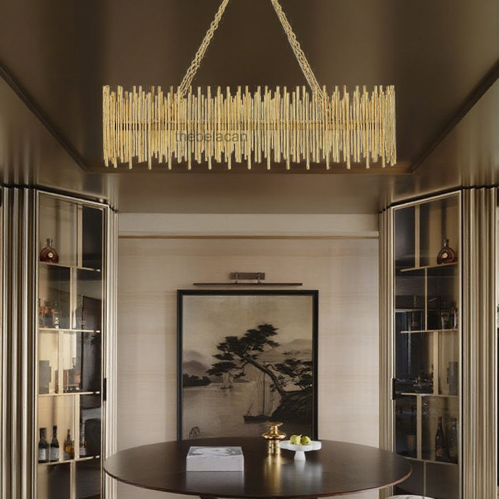 Prestige American Retro Style Oval Chandelier - thebelacan