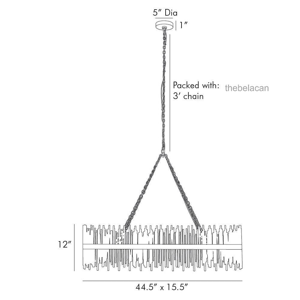 Prestige American Retro Style Oval Chandelier - thebelacan