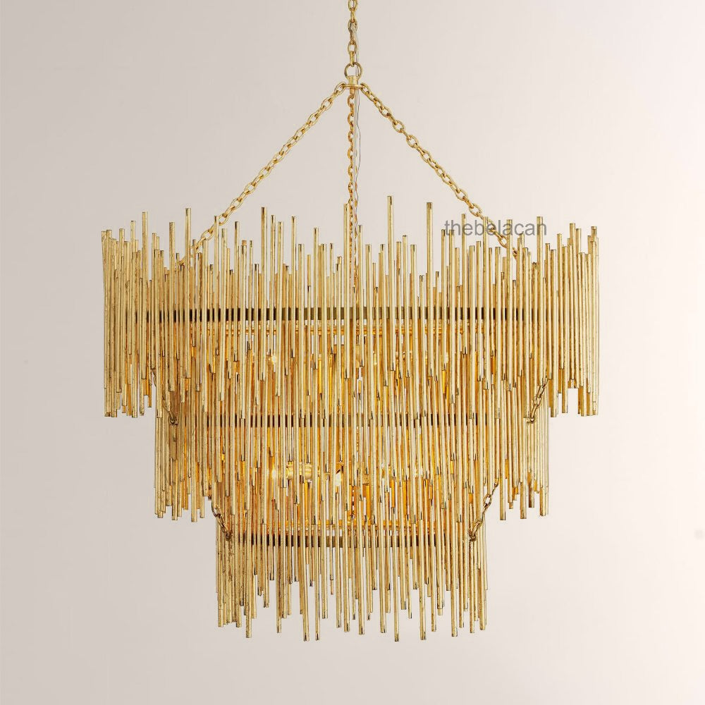 Prestige American Retro Style Three Tiered Circular Chandelier - thebelacan
