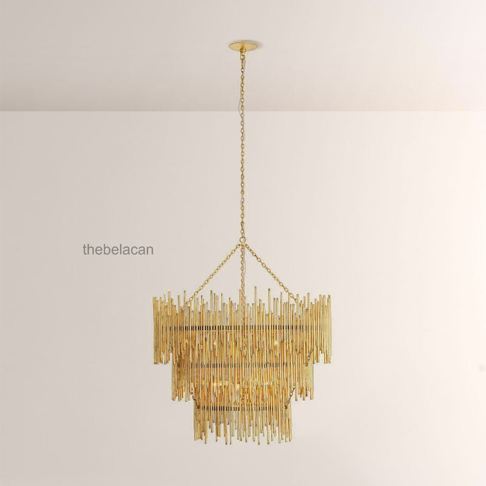 Prestige American Retro Style Three Tiered Circular Chandelier - thebelacan