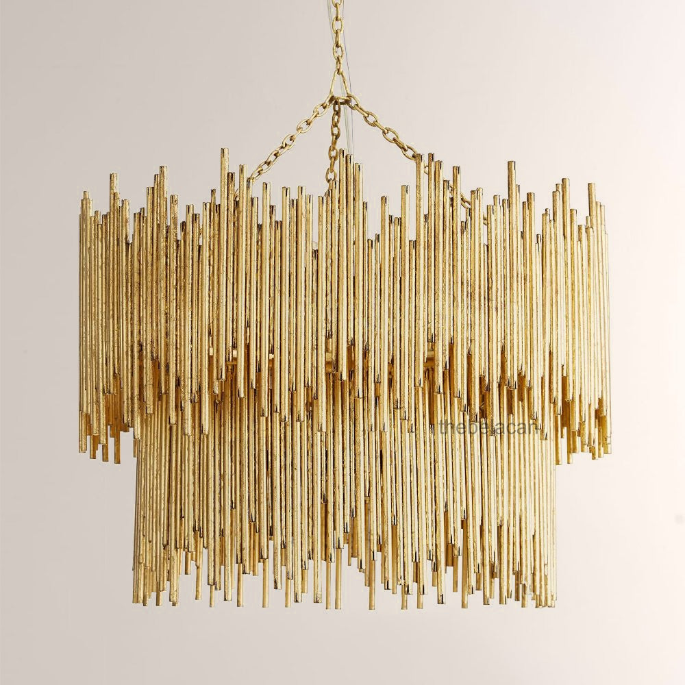 Prestige American Retro Style Two Tiered Circular Chandelier - thebelacan