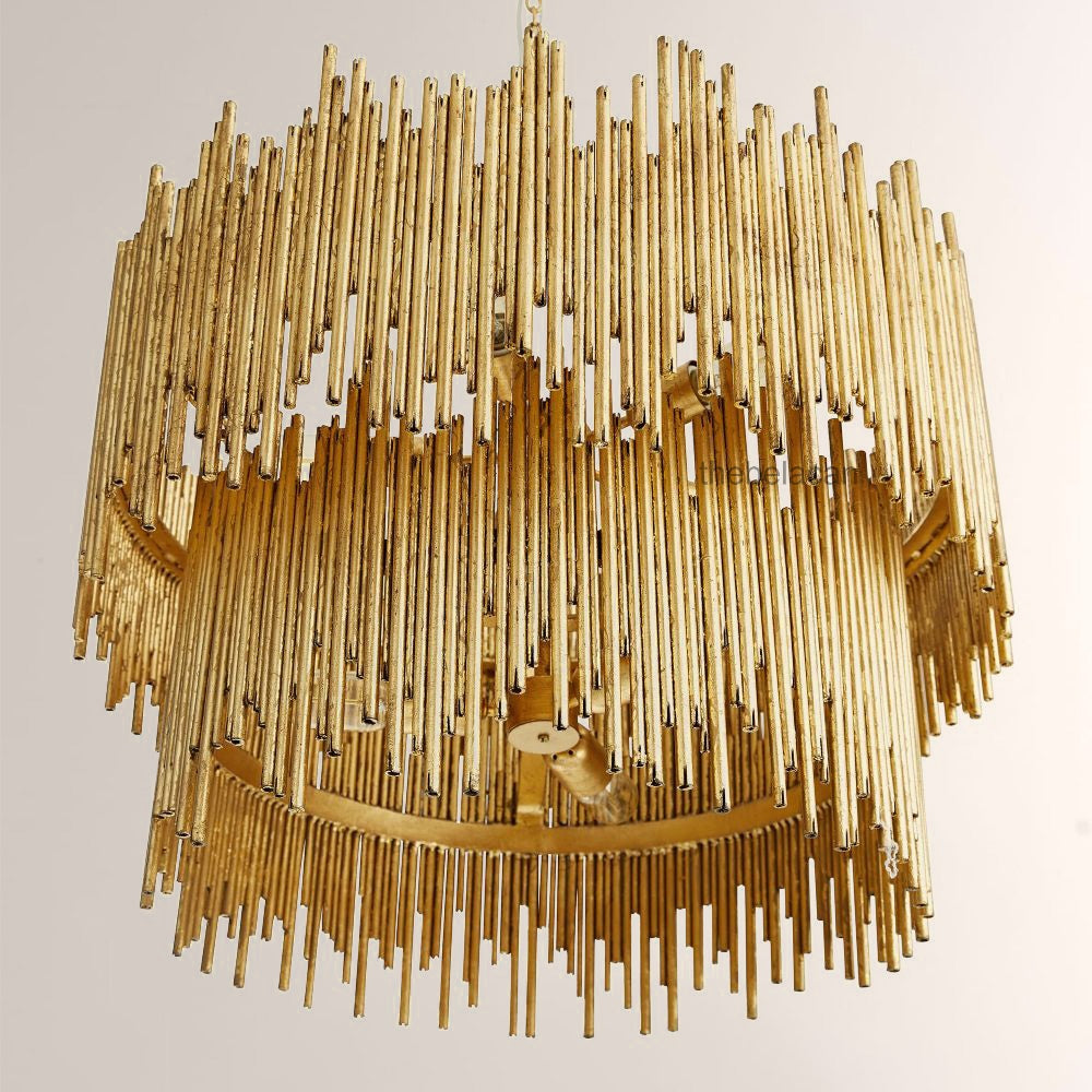 Prestige American Retro Style Two Tiered Circular Chandelier - thebelacan