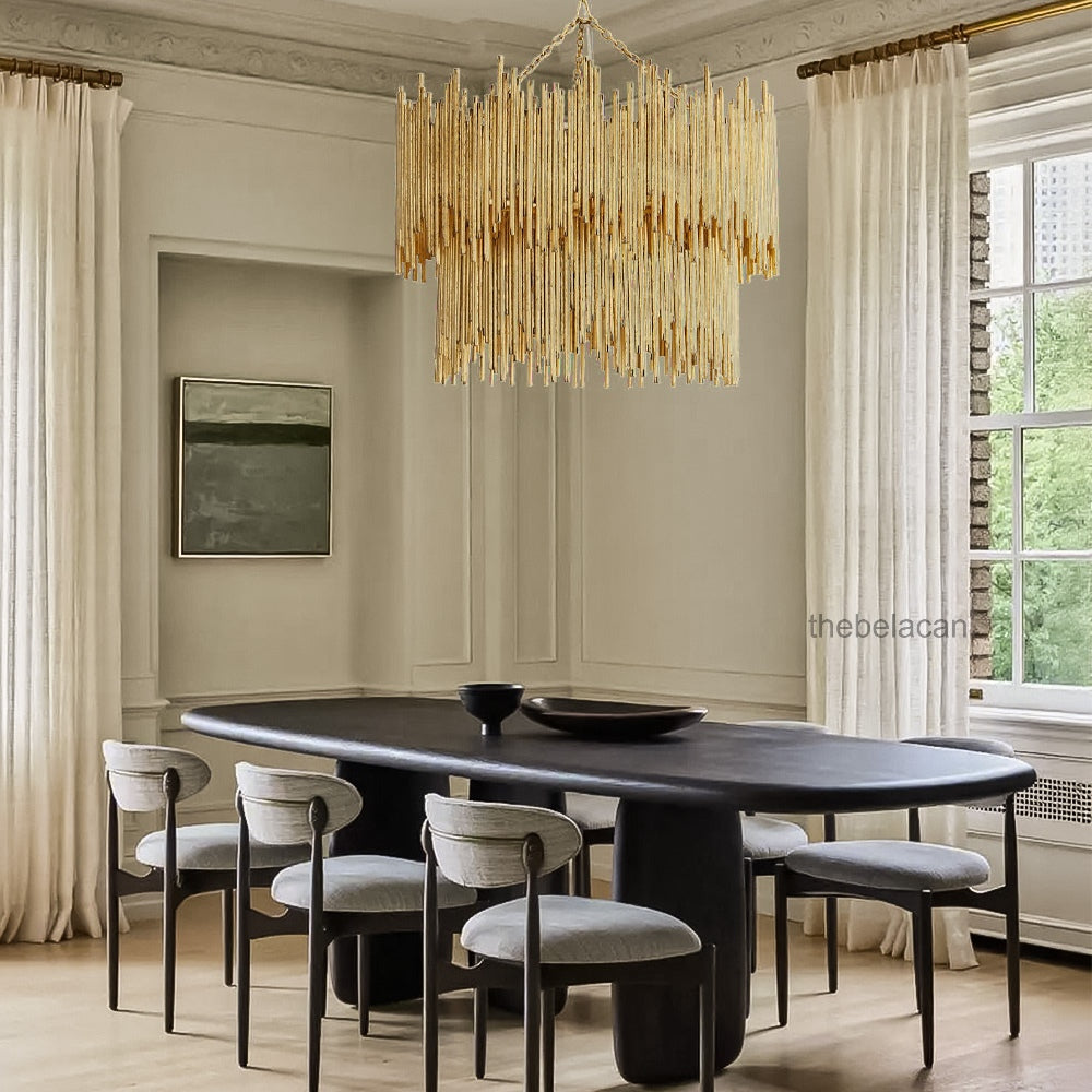 Prestige American Retro Style Two Tiered Circular Chandelier - thebelacan