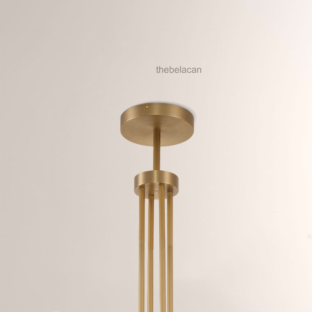 Prismatic Glass Round Chandelier 48" - thebelacan