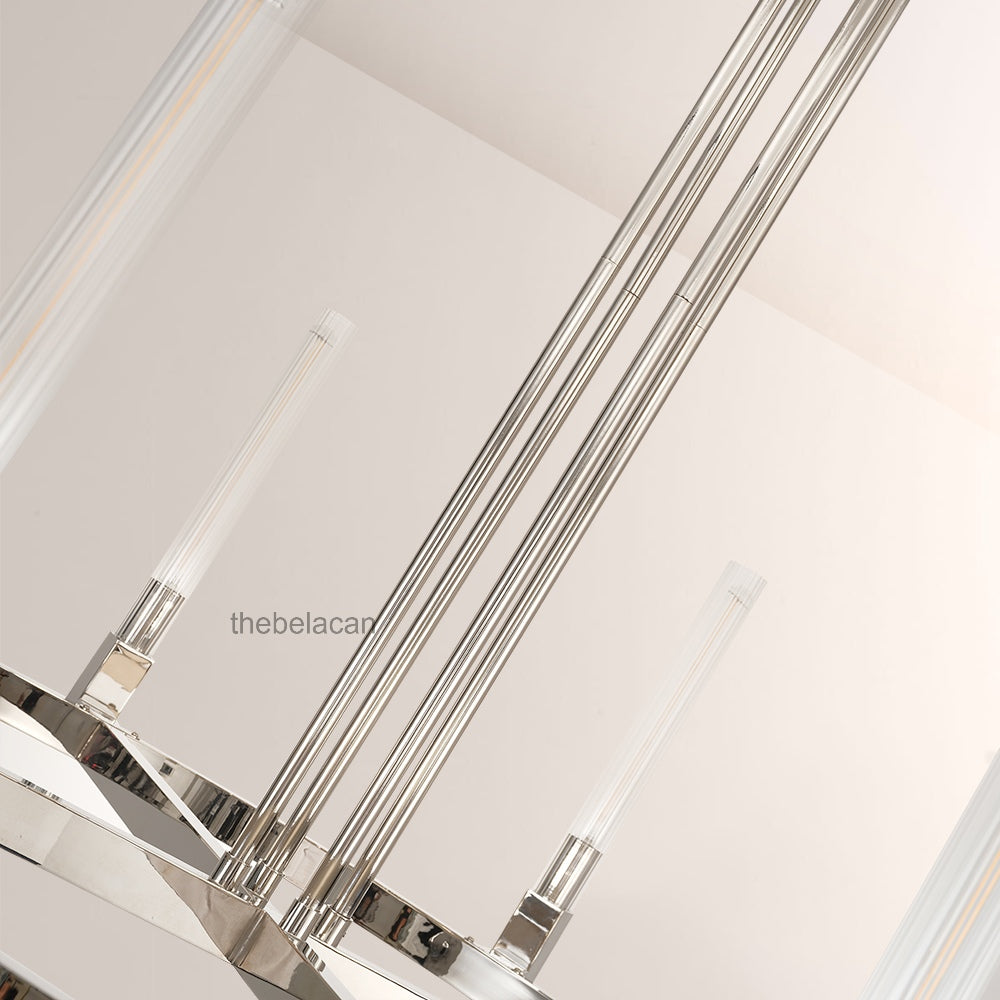 Prismatic Glass Round Chandelier 48" - thebelacan