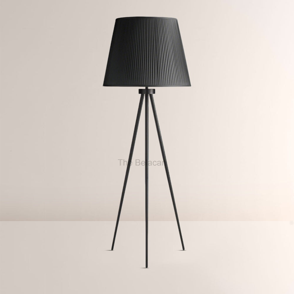 ReeEon Pleated Silk Shade Floor Lamp - thebelacan