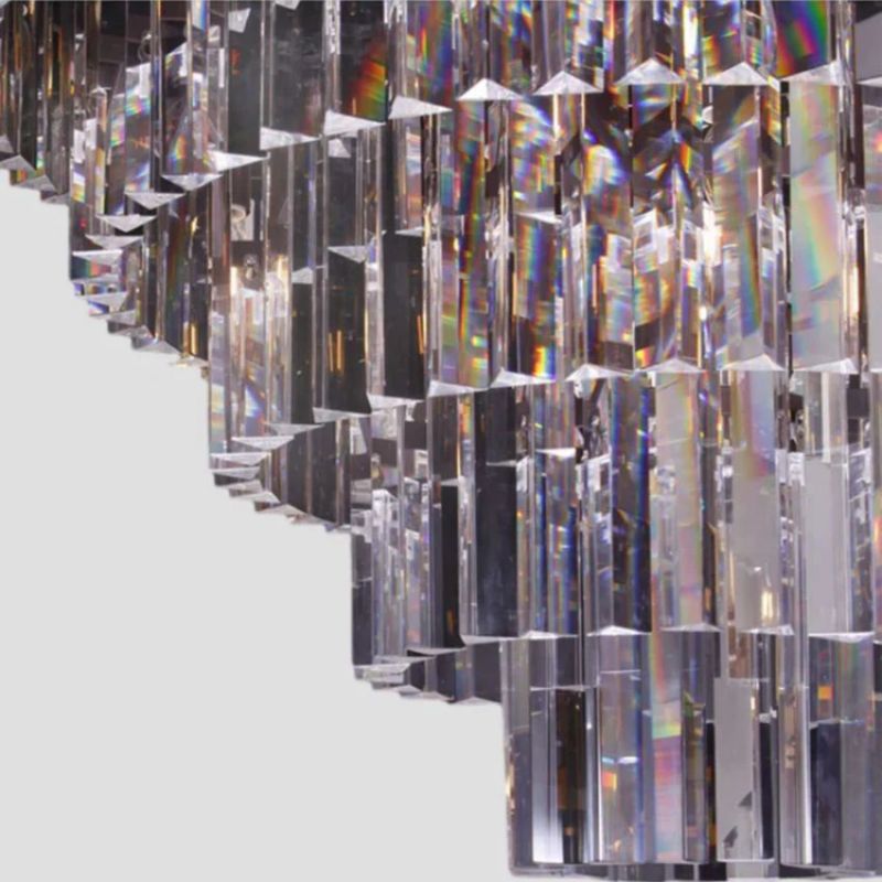 Rhea Spiral Tierd Crystal Chandelier - thebelacan