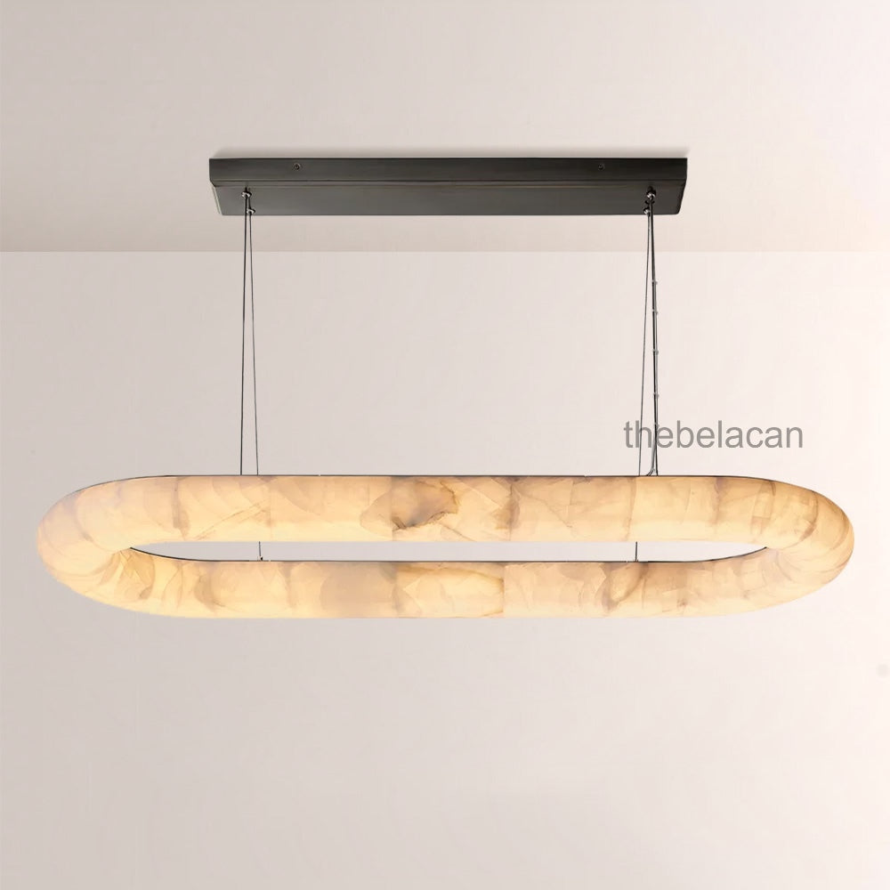 Rivage Lisse Oval Chandelier 57″W - thebelacan