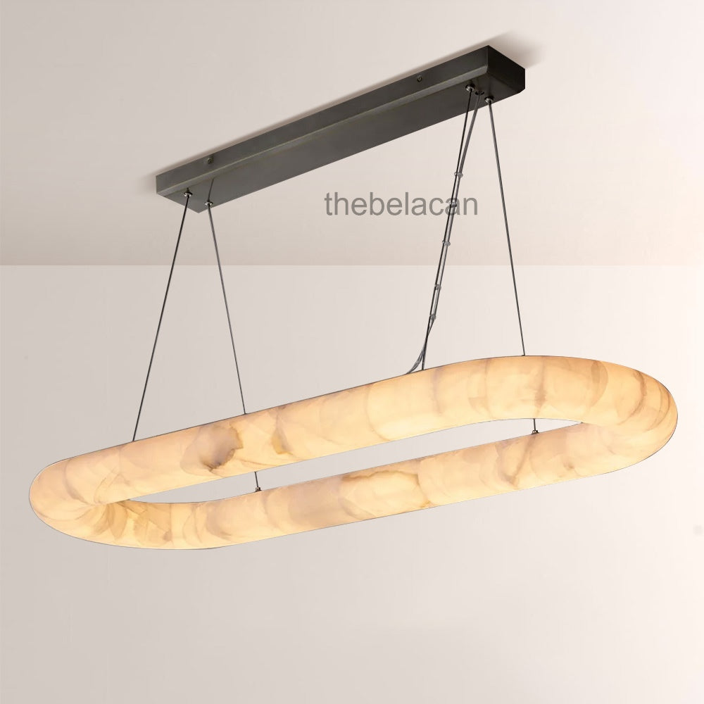 Rivage Lisse Oval Chandelier 57″W - thebelacan