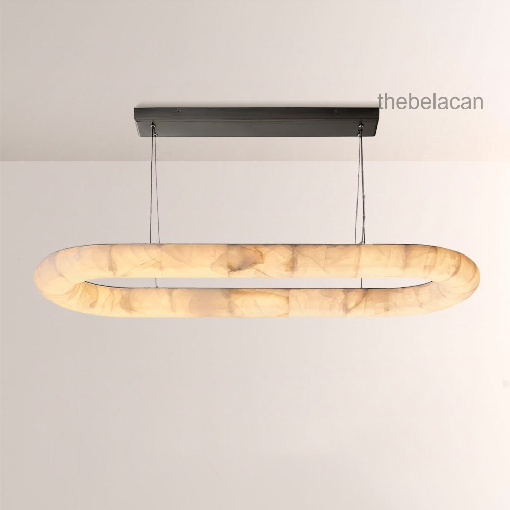 Rivage Lisse Oval Chandelier 74″W - thebelacan