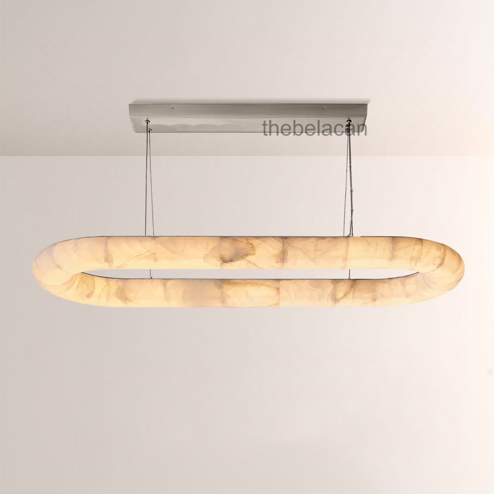 Rivage Lisse Oval Chandelier 74″W - thebelacan