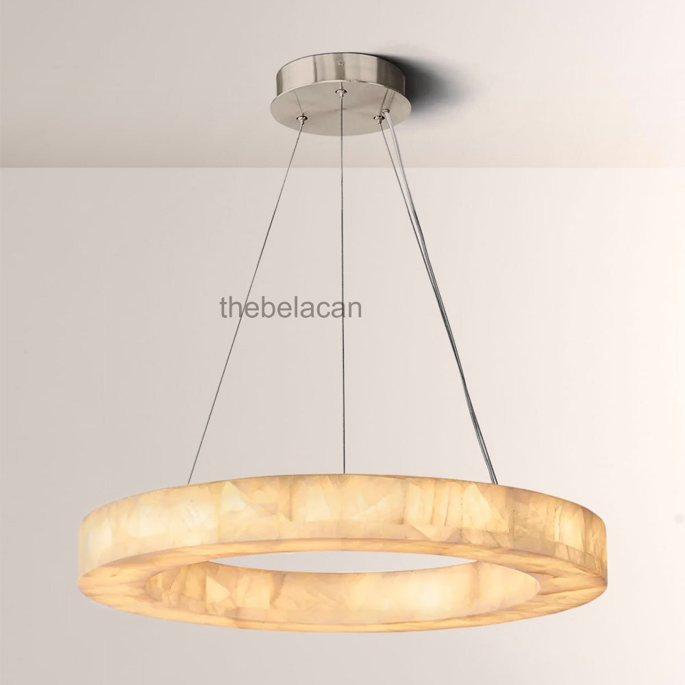 Riveage Calcite Round Chandelier 31"40"60" - thebelacan
