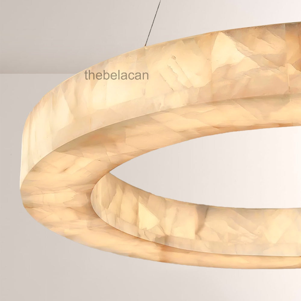 Riveage Calcite Round Chandelier 31"40"60" - thebelacan