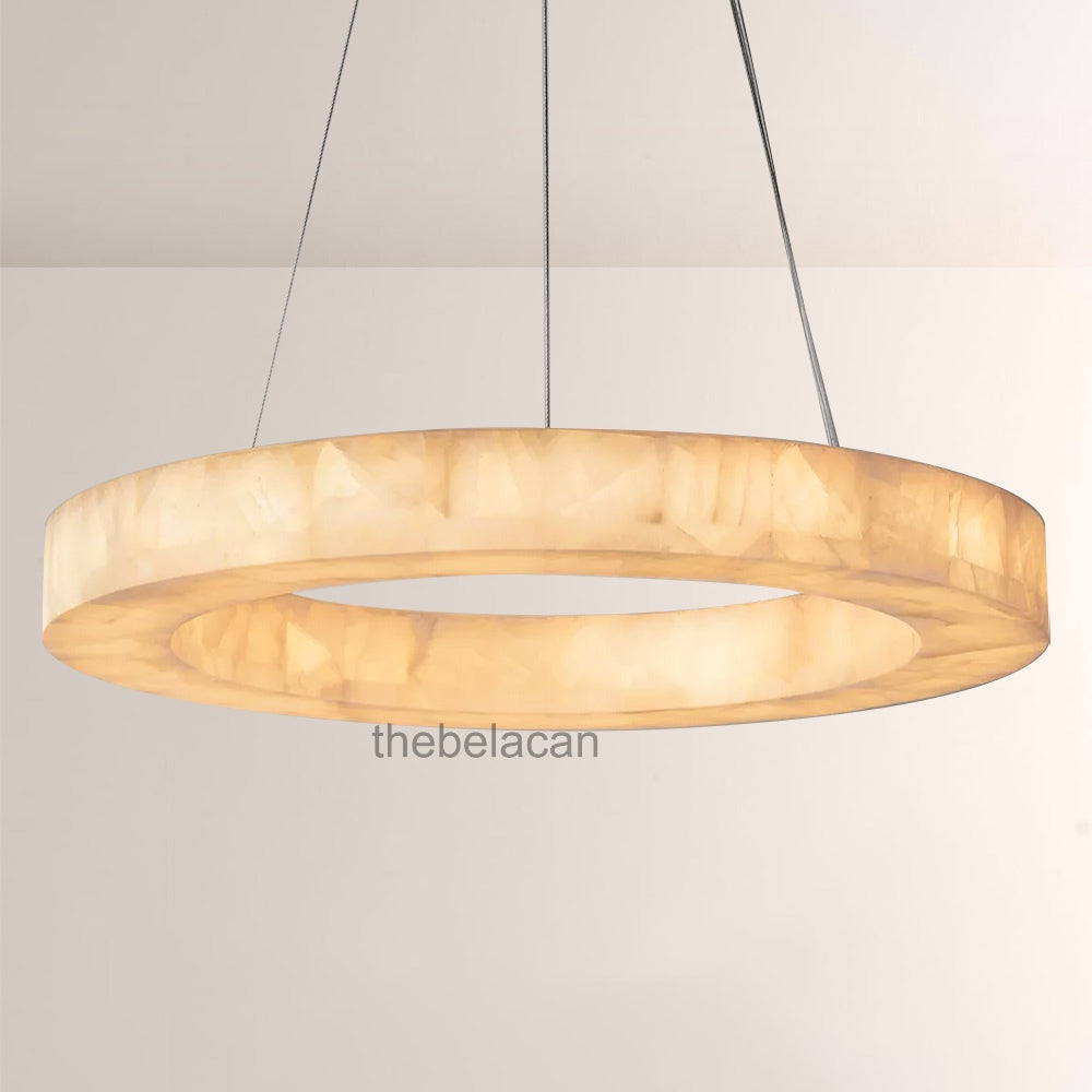 Riveage Calcite Round Chandelier 31"40"60" - thebelacan
