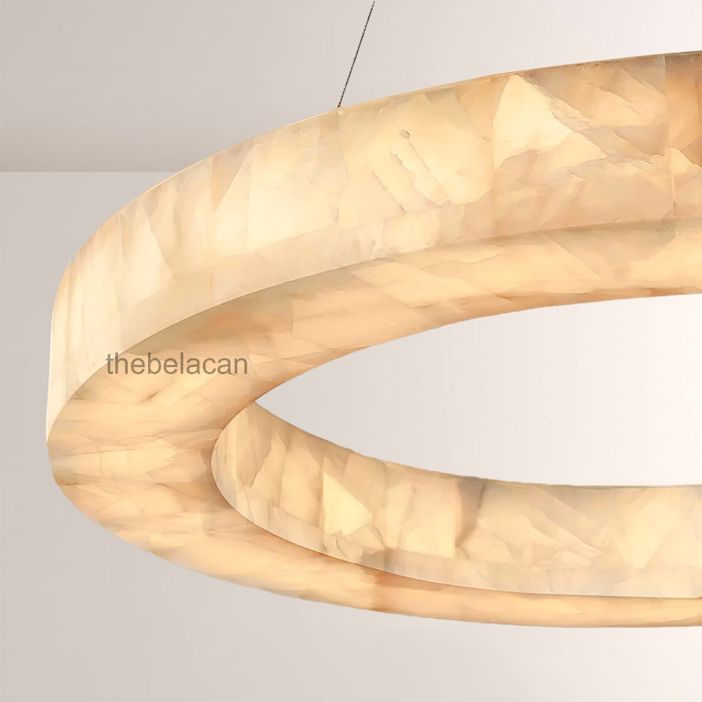 Riveage Calcite Round Chandelier 31"40"60" - thebelacan
