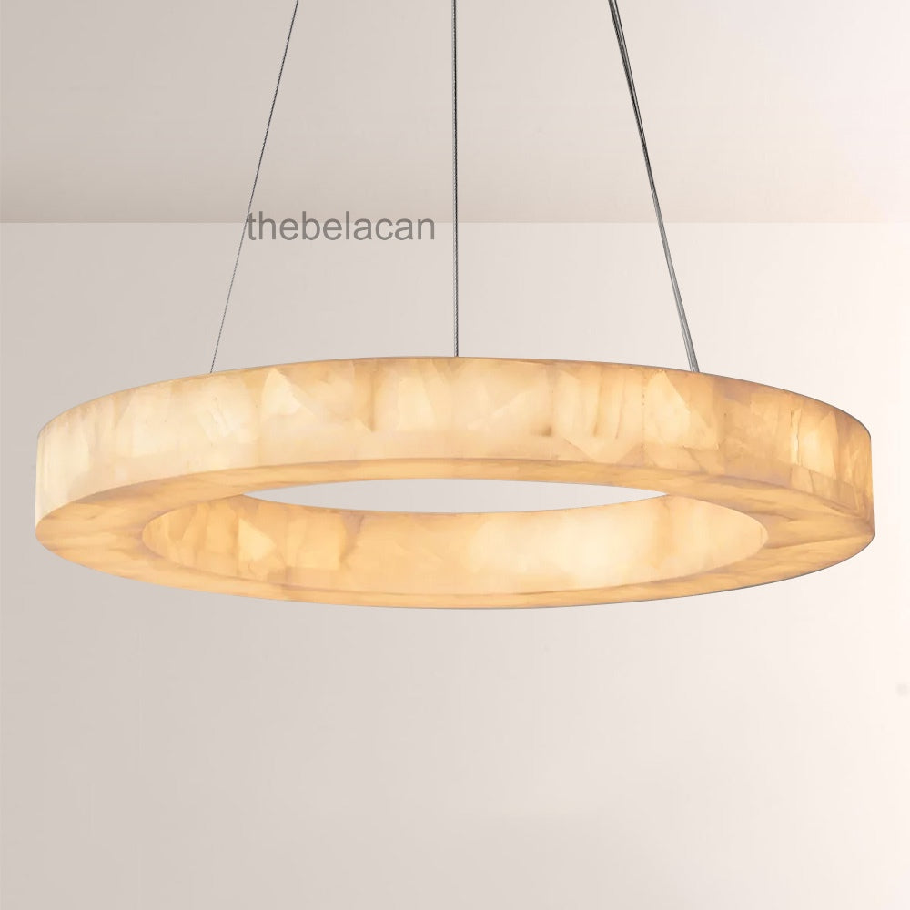 Riveage Calcite Round Chandelier 31"40"60" - thebelacan