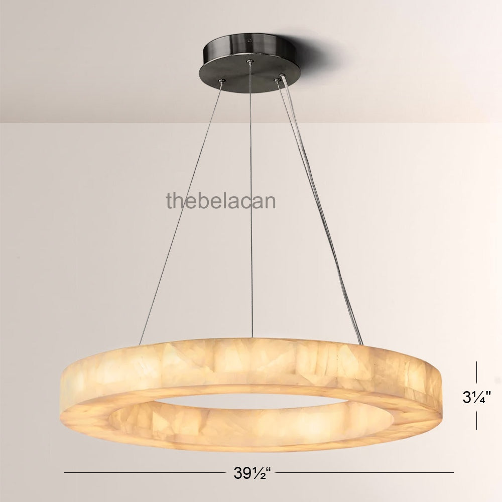 Riveage Calcite Round Chandelier 31"40"60" - thebelacan