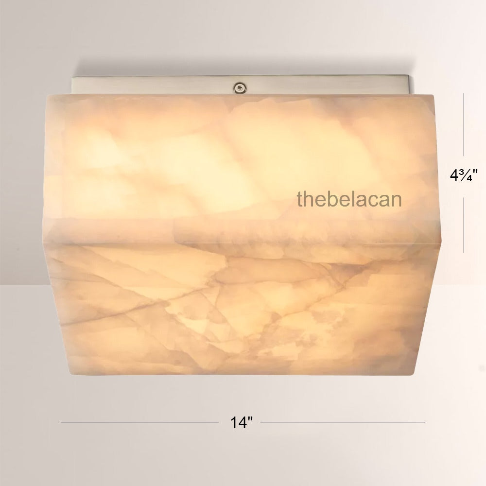 Riveage Calcite Square Flushmount 6"10"14" - thebelacan