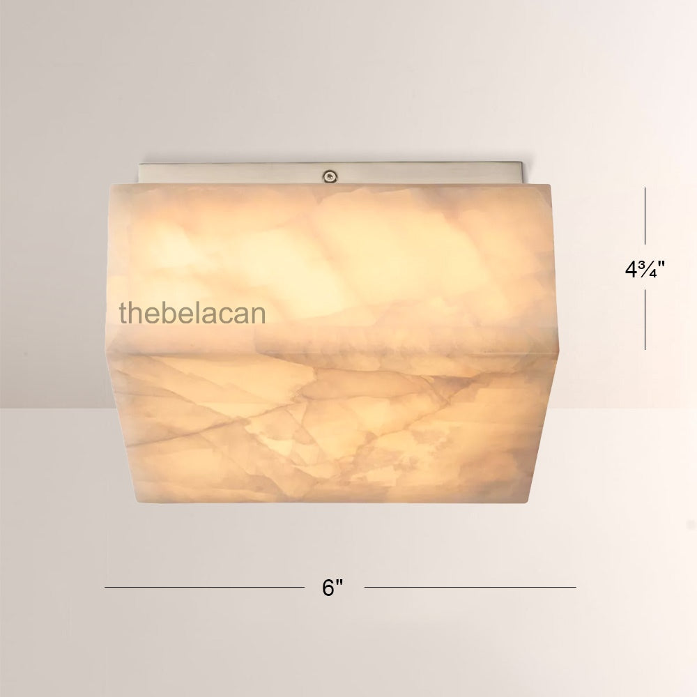 Riveage Calcite Square Flushmount 6"10"14" - thebelacan