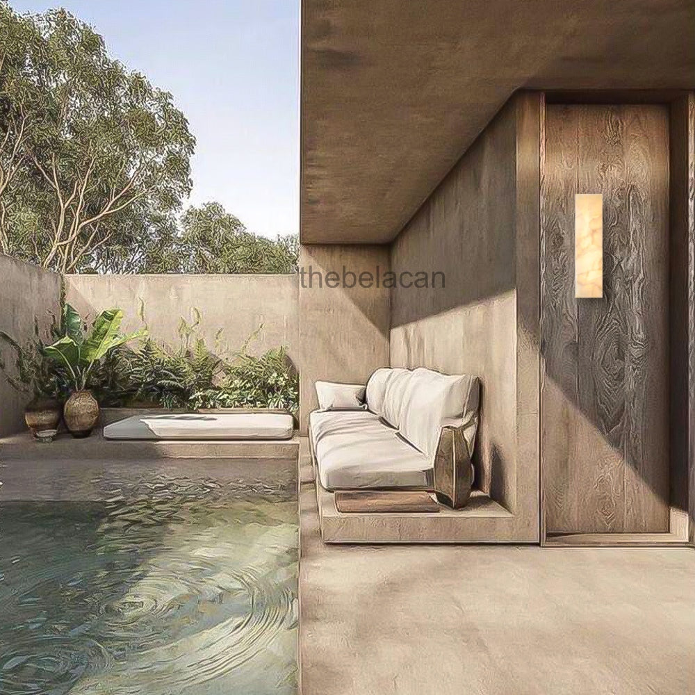 Riveage Calcite Wall Sconce - thebelacan