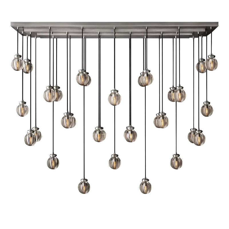 Roby Spherical Modern Rectangular Chandelier 72” - thebelacan