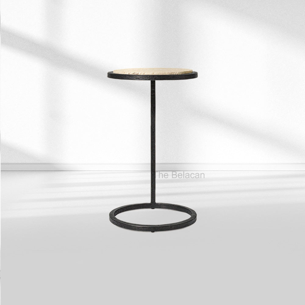 SalVerve Stone Round C Table - thebelacan