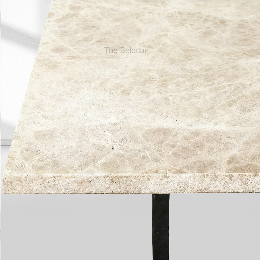 SalVerve Stone Rectangular Dining Table - thebelacan