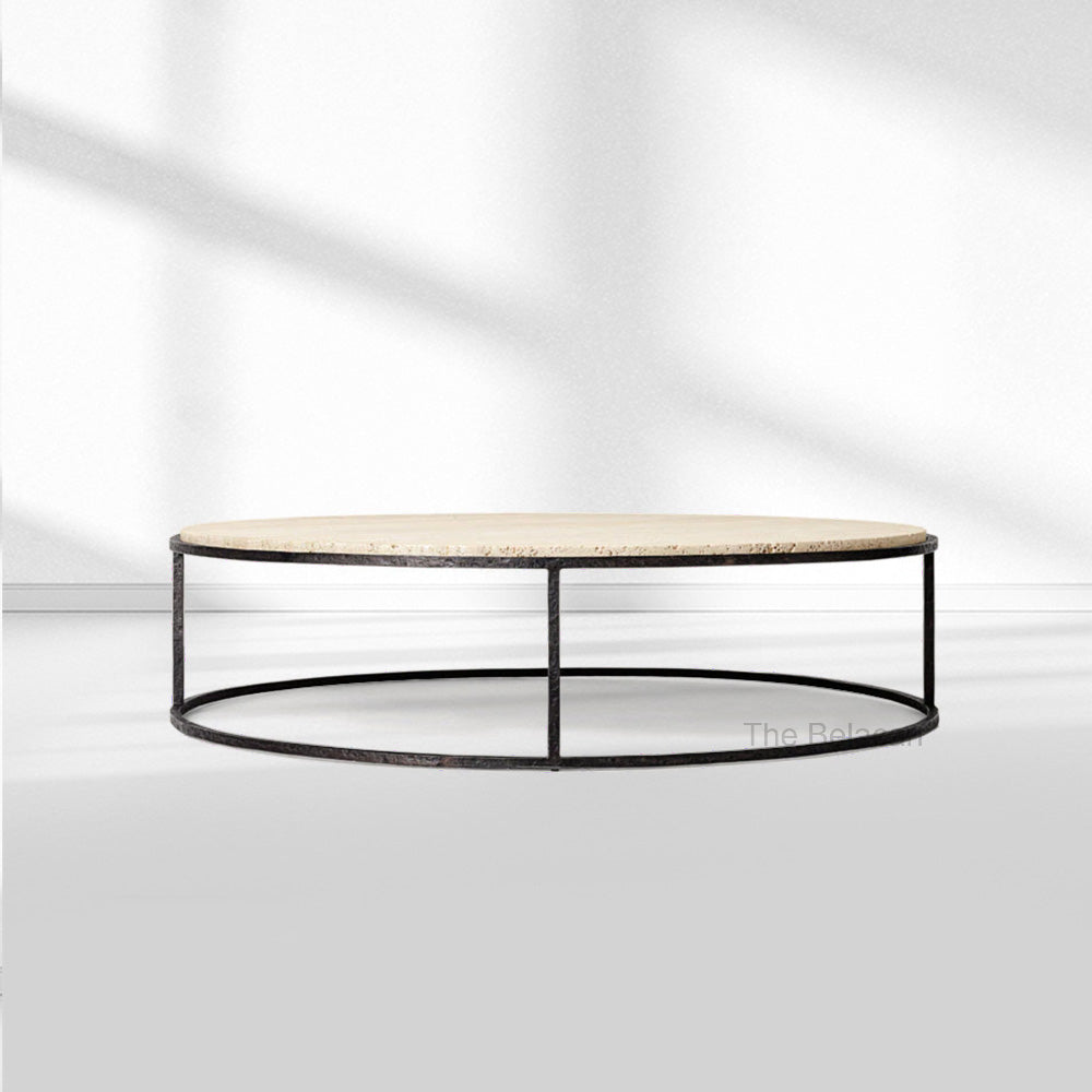 SalVerve Stone Round Coffee Table - thebelacan