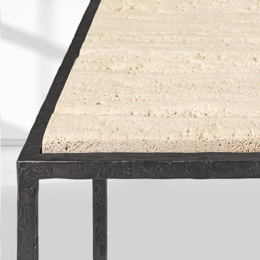 SalVerve Stone Square Side Table - thebelacan