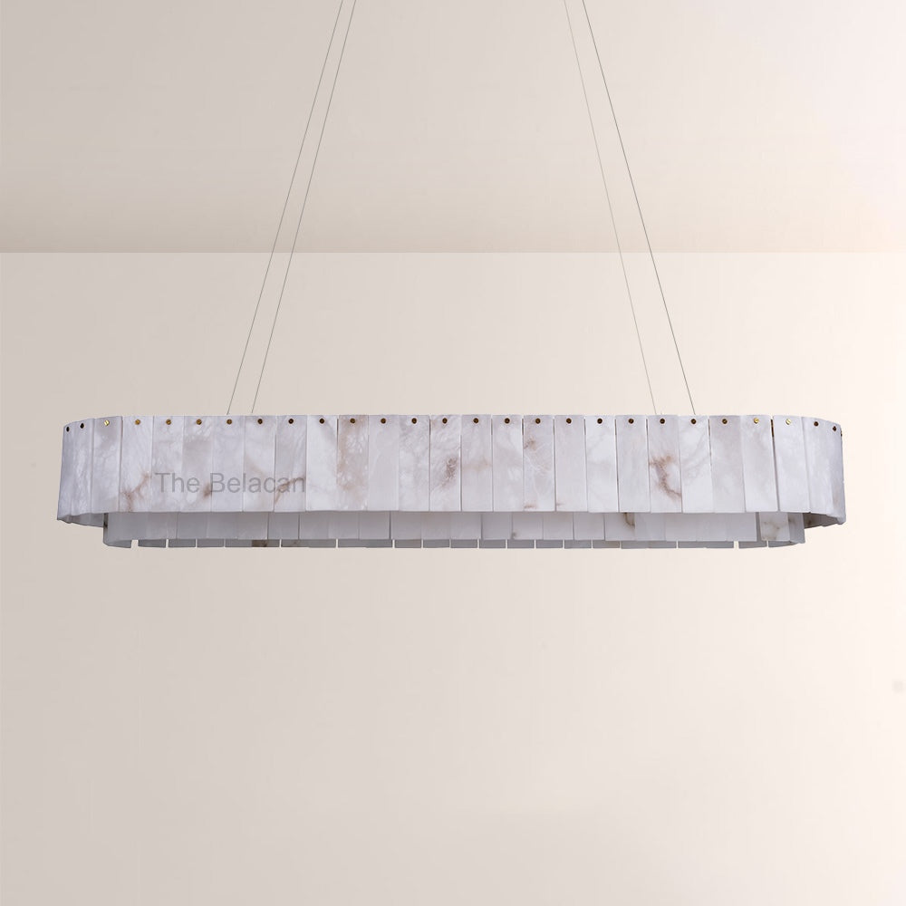 Sawyer Alabaster Rectangle Chandelier 40 54 - thebelacan