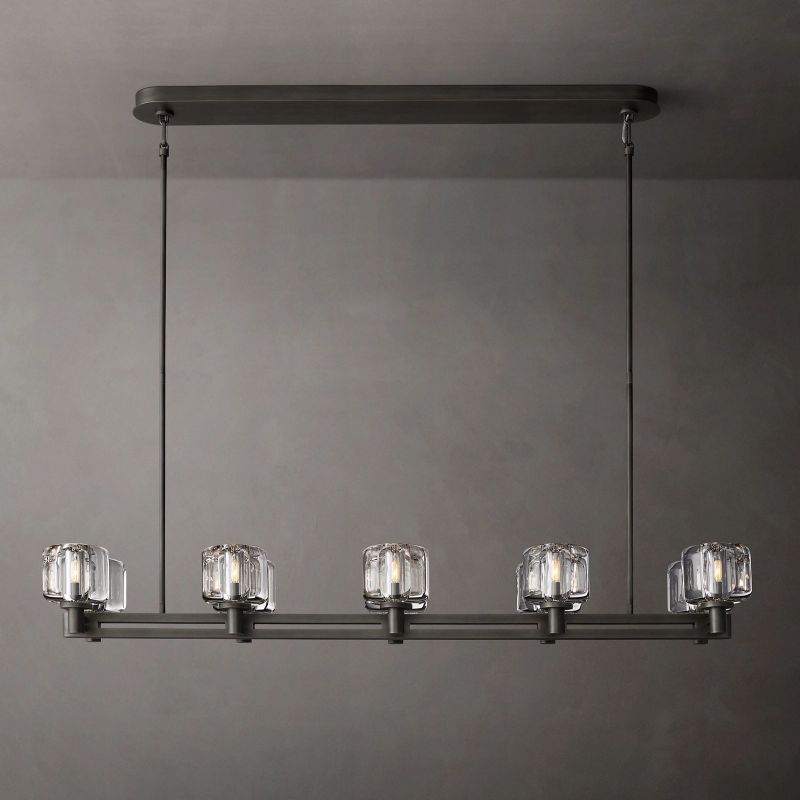 Sebendek Double Linear Chandelier 54" - thebelacan