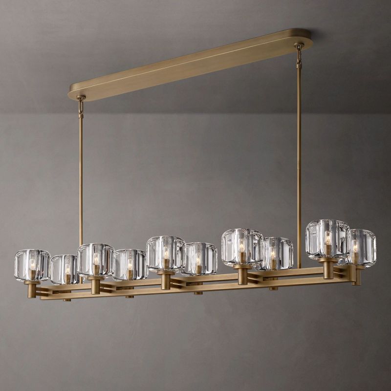 Sebendek Double Linear Chandelier 54" - thebelacan