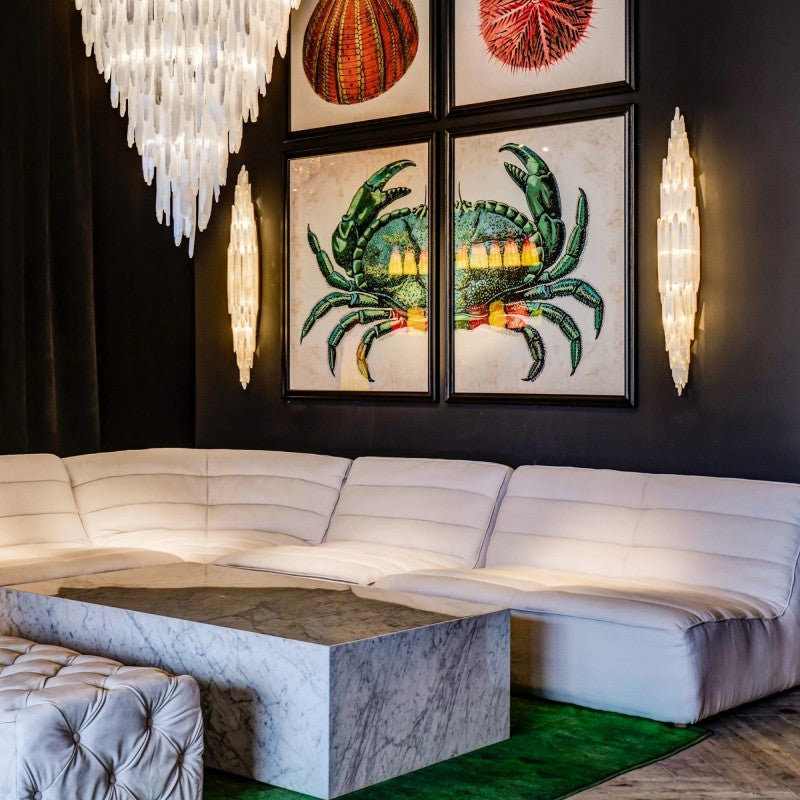 Selenite Crystal Wall Sconce 24“ 74”H - thebelacan