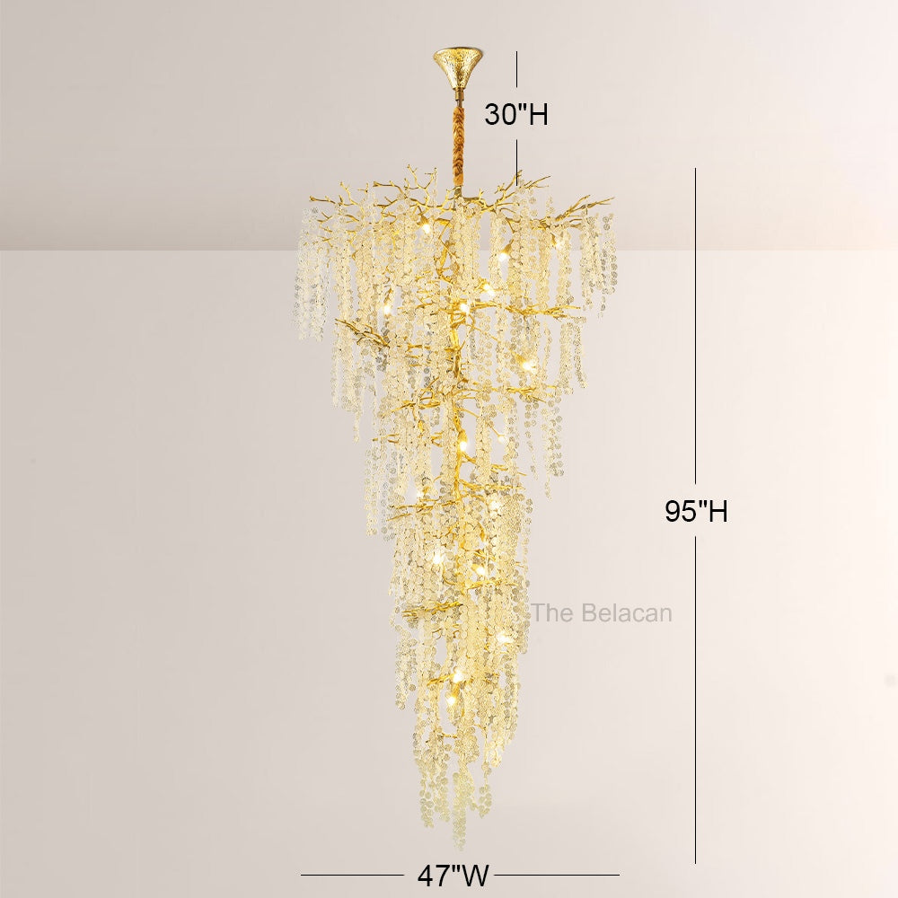Shiro Noda Crystal Tree Branch Chandelier 95 - thebelacan