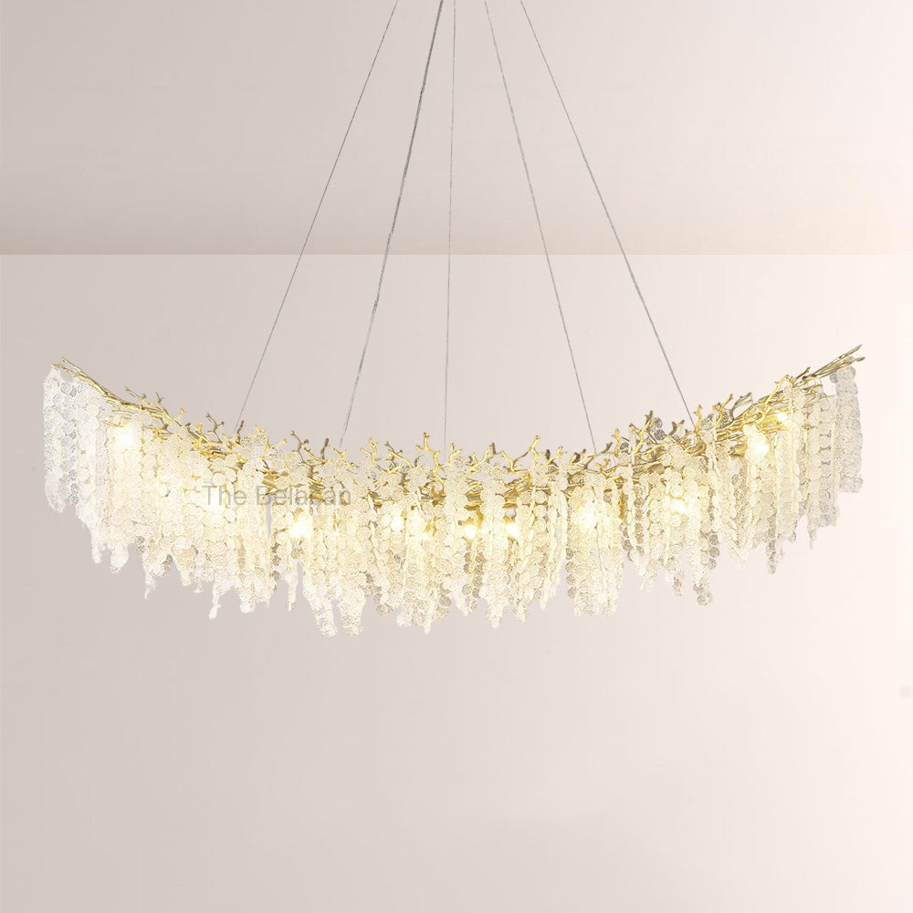 Shiro Noda Crystal Tree Branch Linear Chandelier 72 - thebelacan