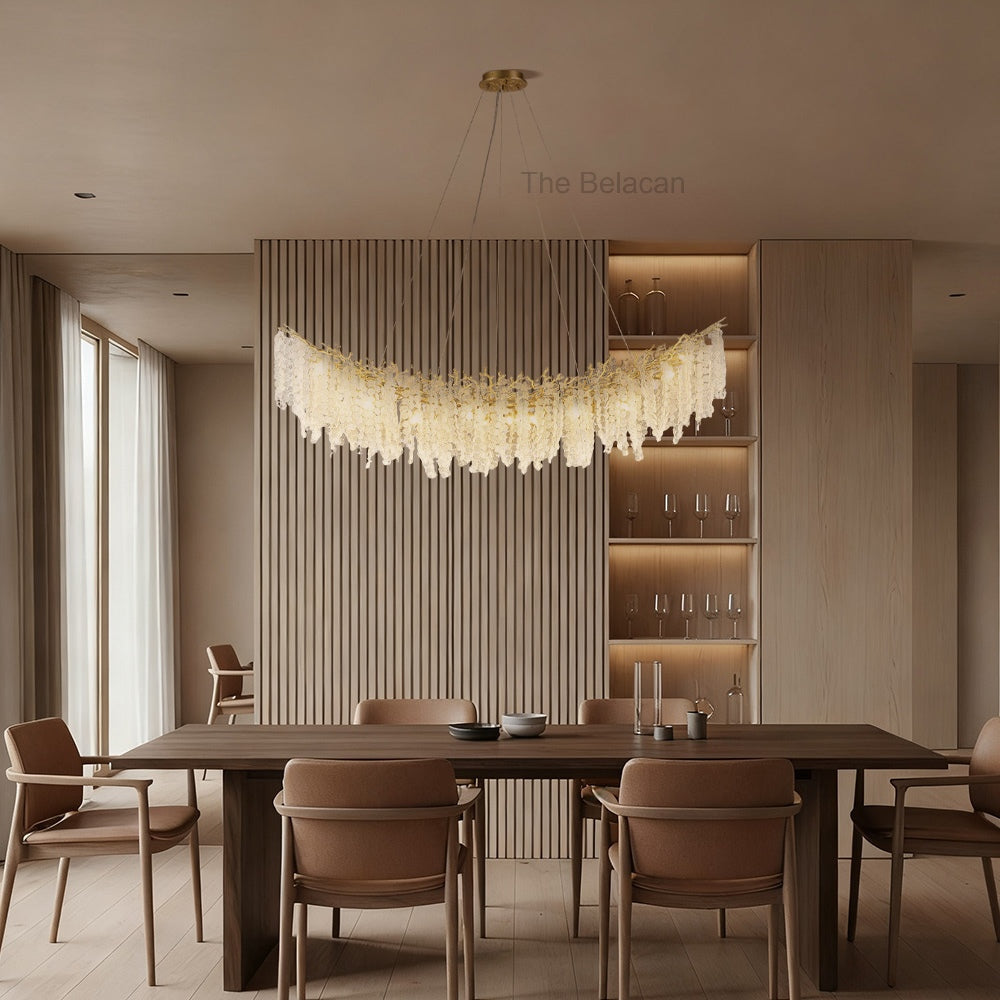 Shiro Noda Crystal Tree Branch Linear Chandelier 72 - thebelacan