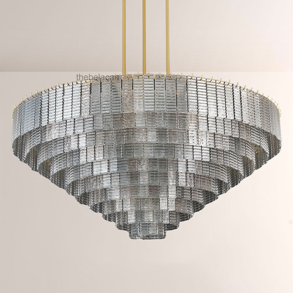 Sireni Glass Round Chandelier 65" - thebelacan