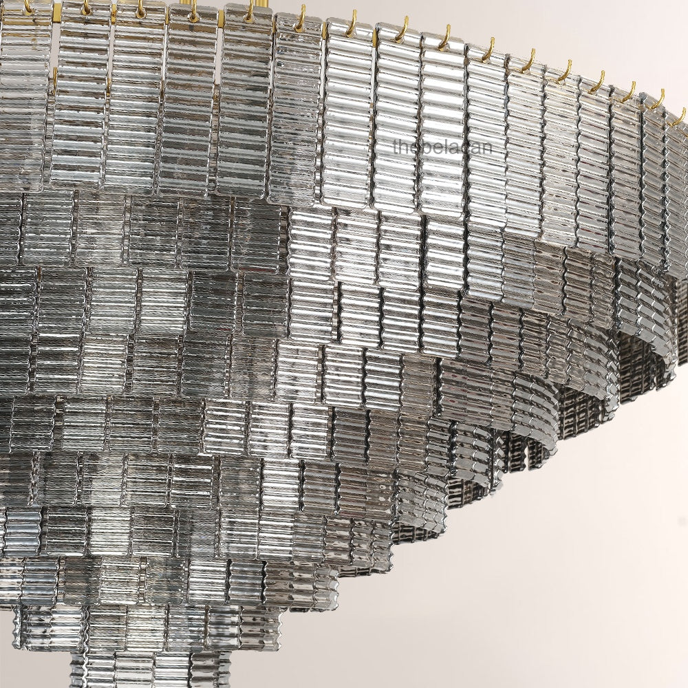 Sireni Glass Round Chandelier 65" - thebelacan