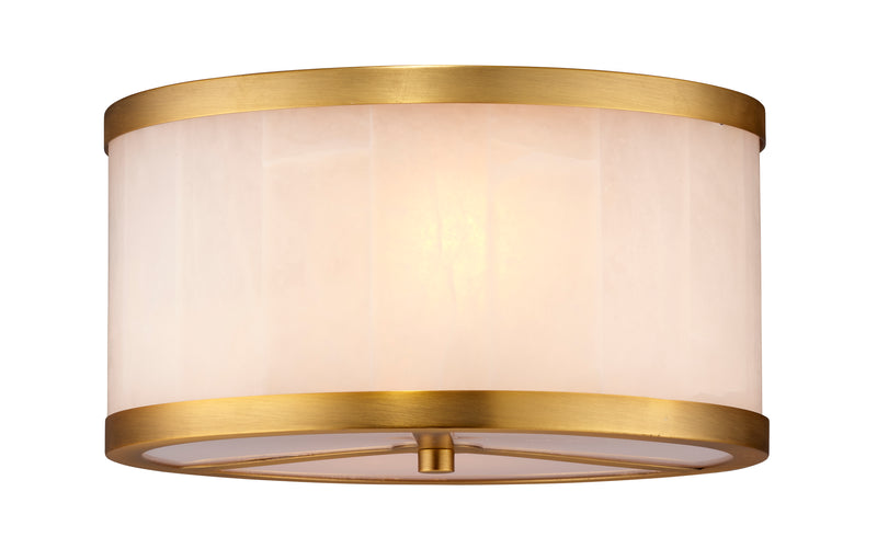 Small Upsala Alabaster Flush Mount Ceiling Light - thebelacan