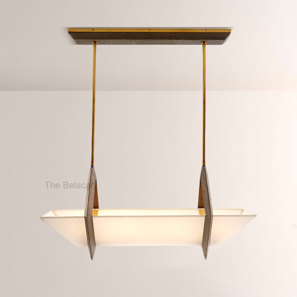 Spencer Fabric Linear Chandelier - thebelacan