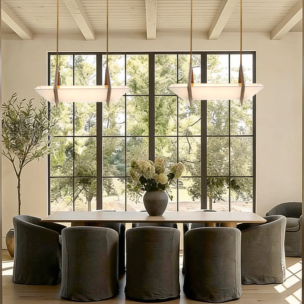 Spencer Fabric Linear Chandelier - thebelacan