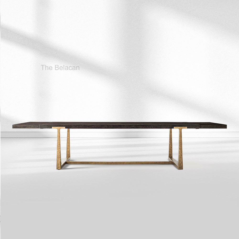 T-Brace Extension Dining Table - thebelacan