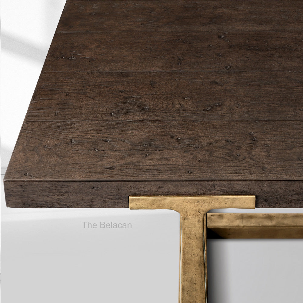 T-Brace Extension Dining Table - thebelacan
