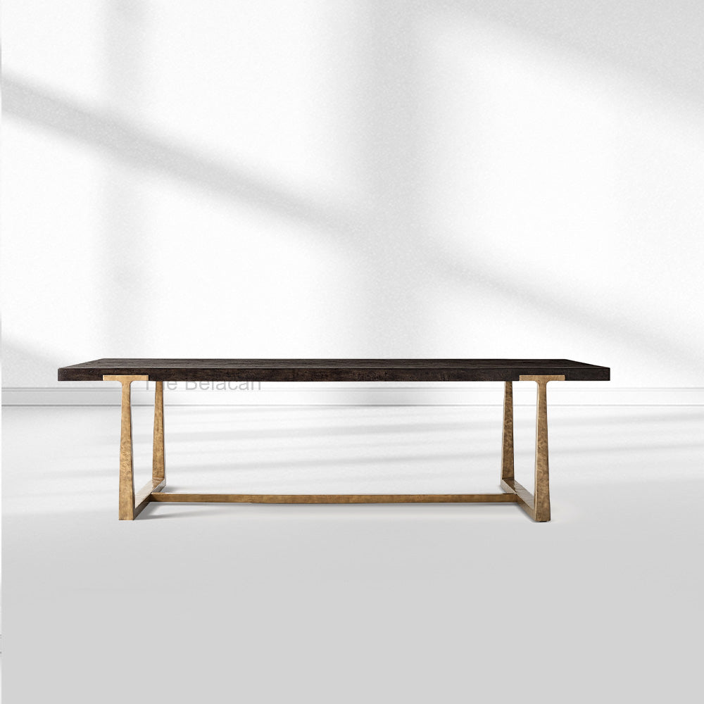 T-Brace Extension Dining Table - thebelacan