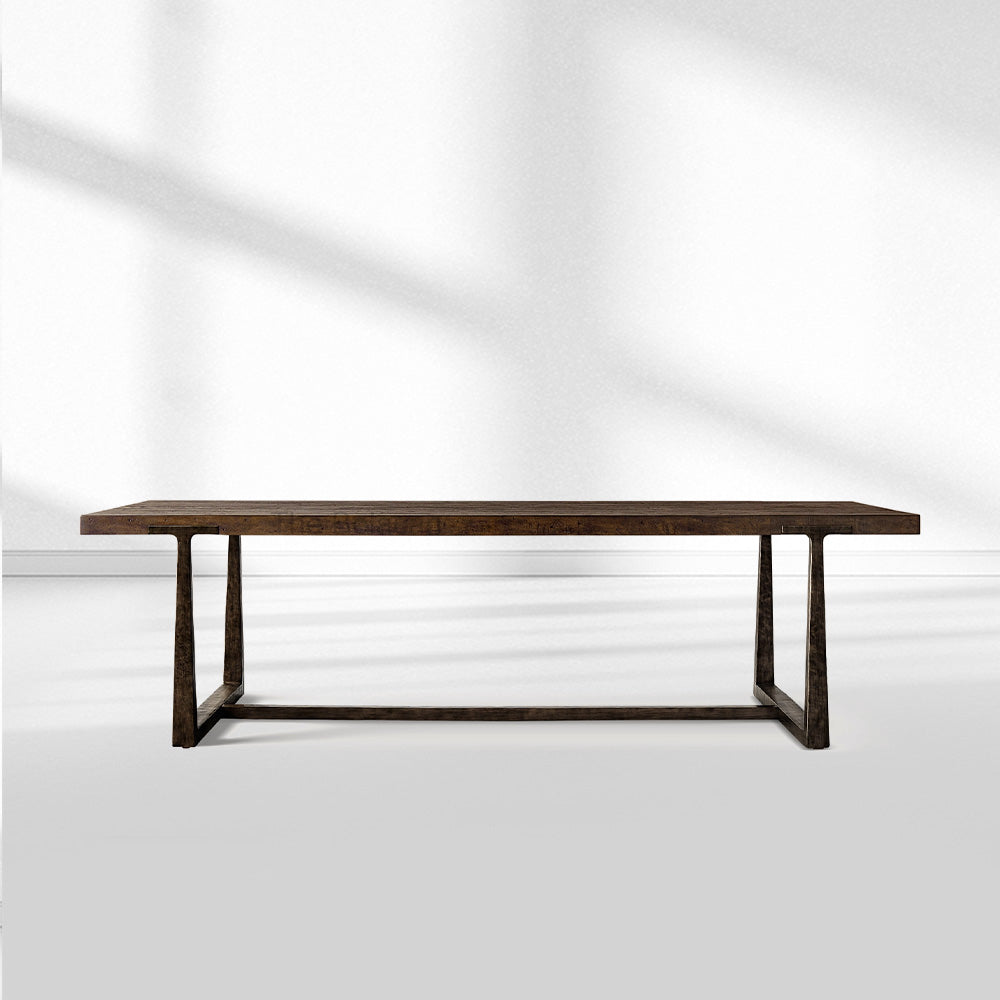 T-Brace Extension Dining Table - thebelacan