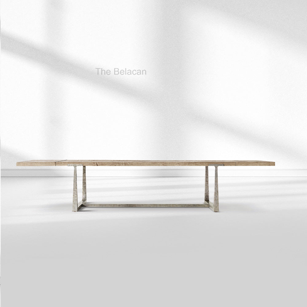 T-Brace Extension Dining Table - thebelacan