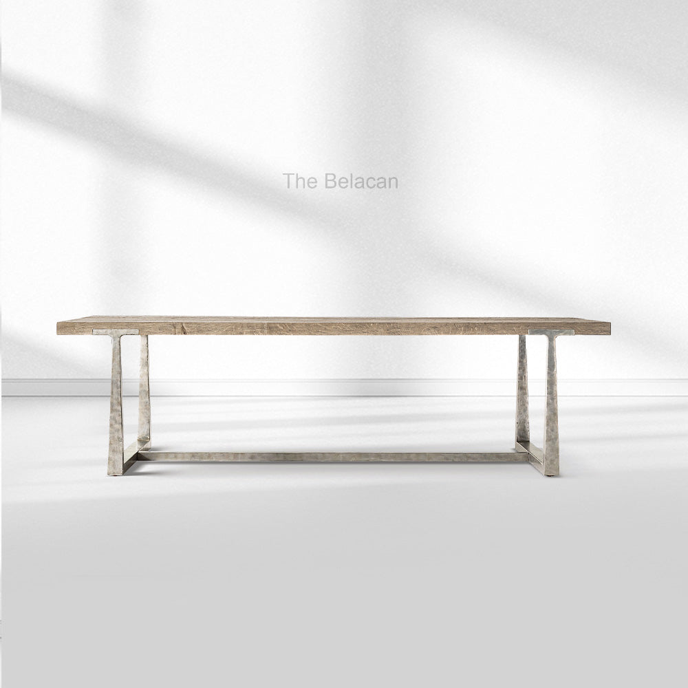 T-Brace Extension Dining Table - thebelacan