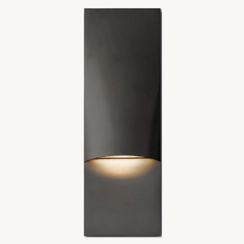 Tazar Vertical Rectangular Sconce 18"H - thebelacan