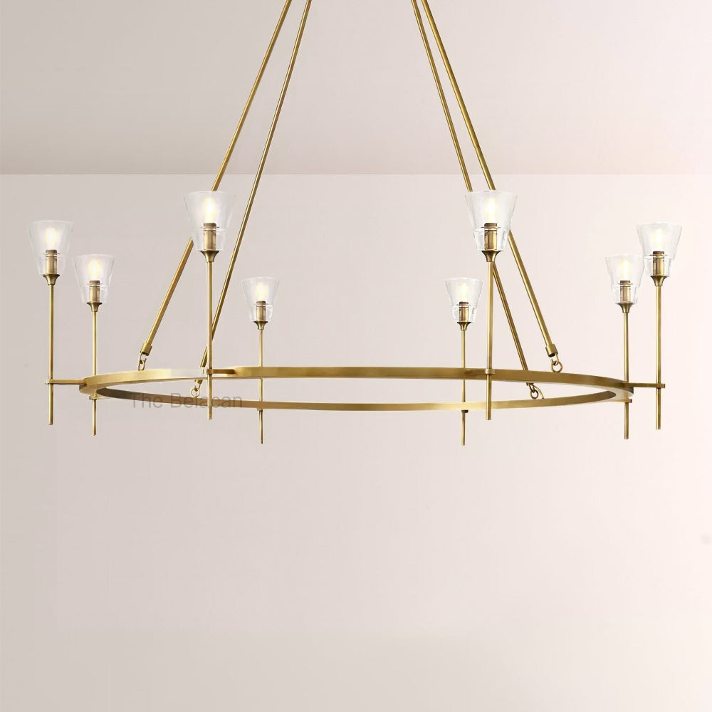 TorApex De Verre Round Chandelier 58 - thebelacan