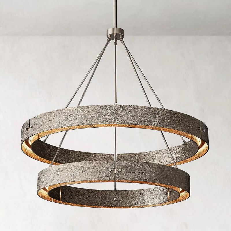 Vilary 2-tier Round Chandelier 60" - thebelacan